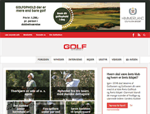 Tablet Screenshot of golfavisen.dk